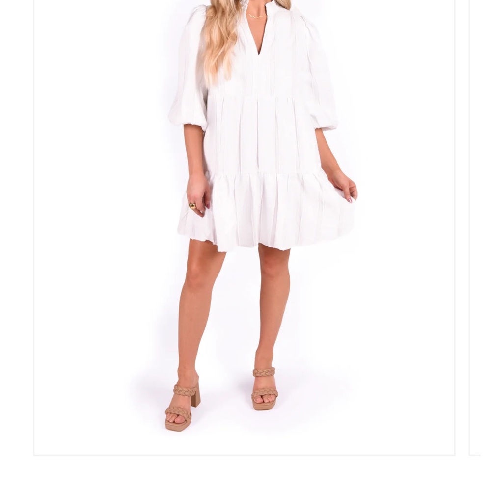 NWT Frankie Dress- Linen Stripe